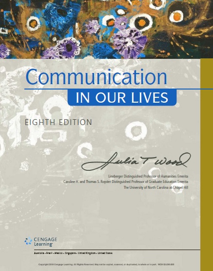 Communication in Our Lives 8th Edition
