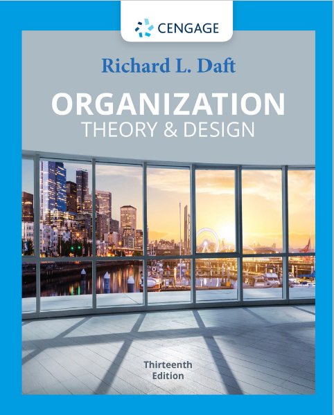 Organization Theory & Design, 13th Edition PDF By Richard L. Daft